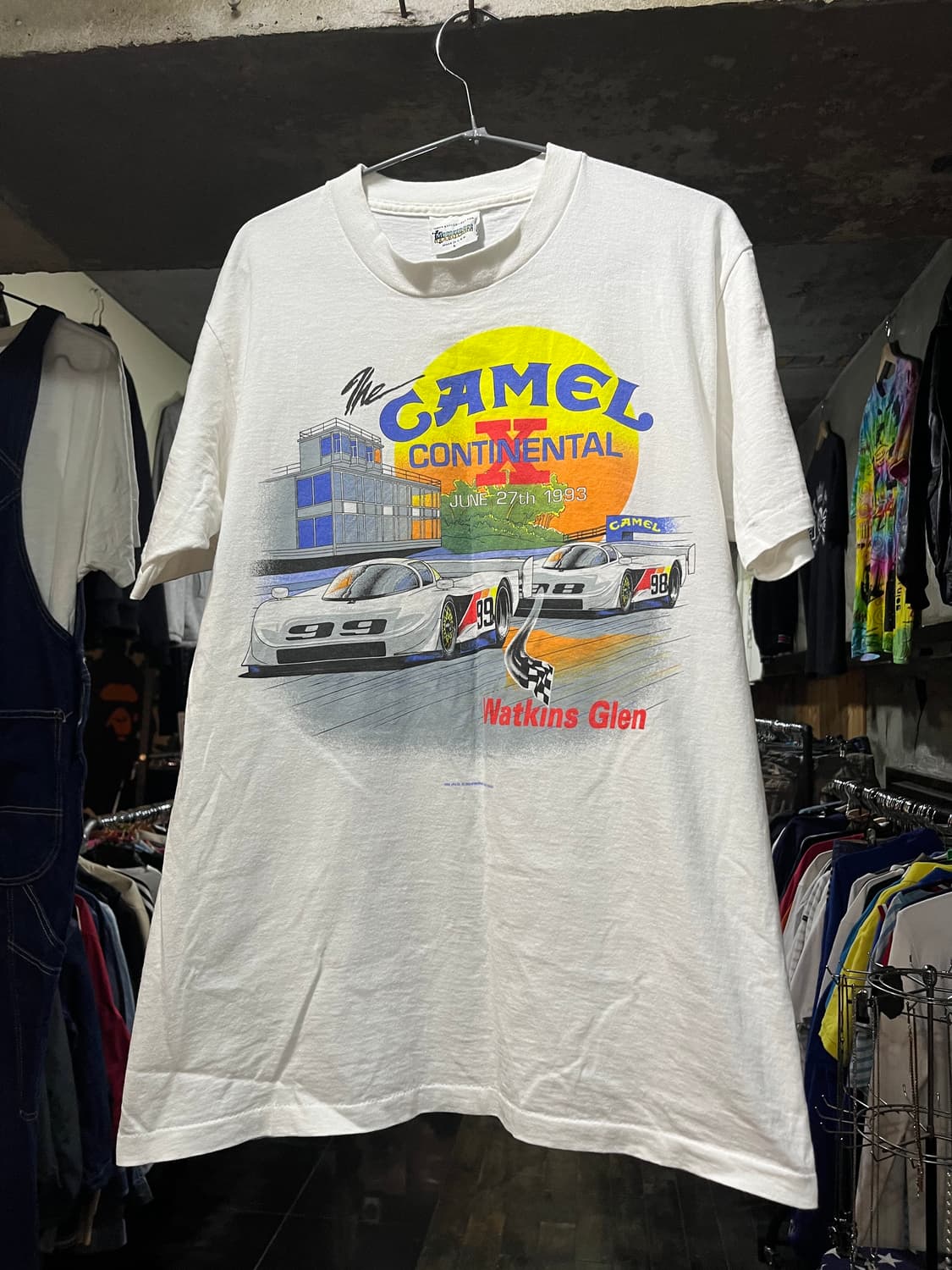 90s 오리지널 빈티지 카멜 콘티넨탈 레이싱 티셔츠 상품이미지1