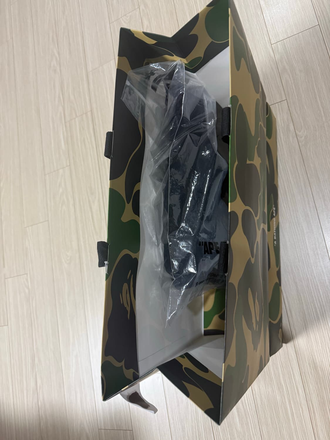 베이프 블랙 후드티 상품이미지3