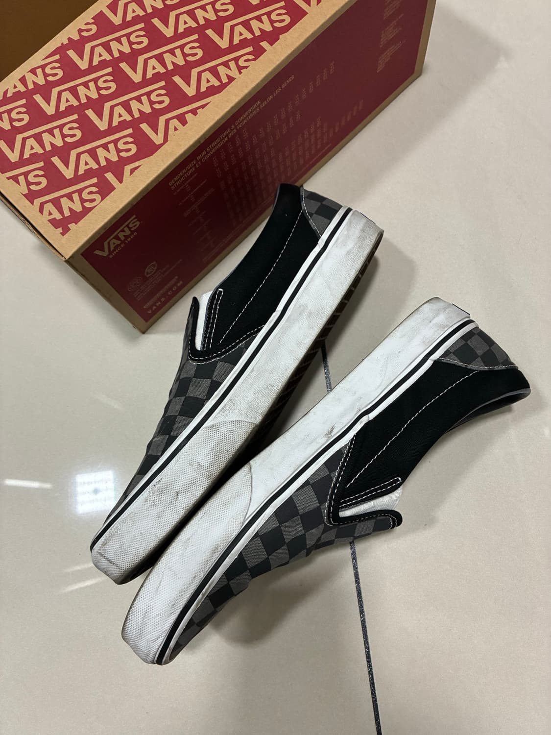 반스 슬립온 체커보더 체커보드 vans slipon 상품이미지3