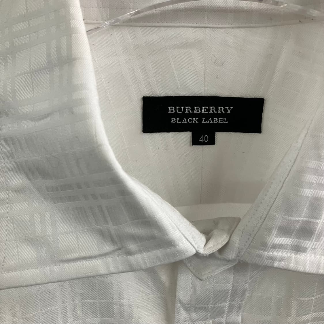 버버리 블랙라벨 화이트 커프스 셔츠 40 상품이미지3