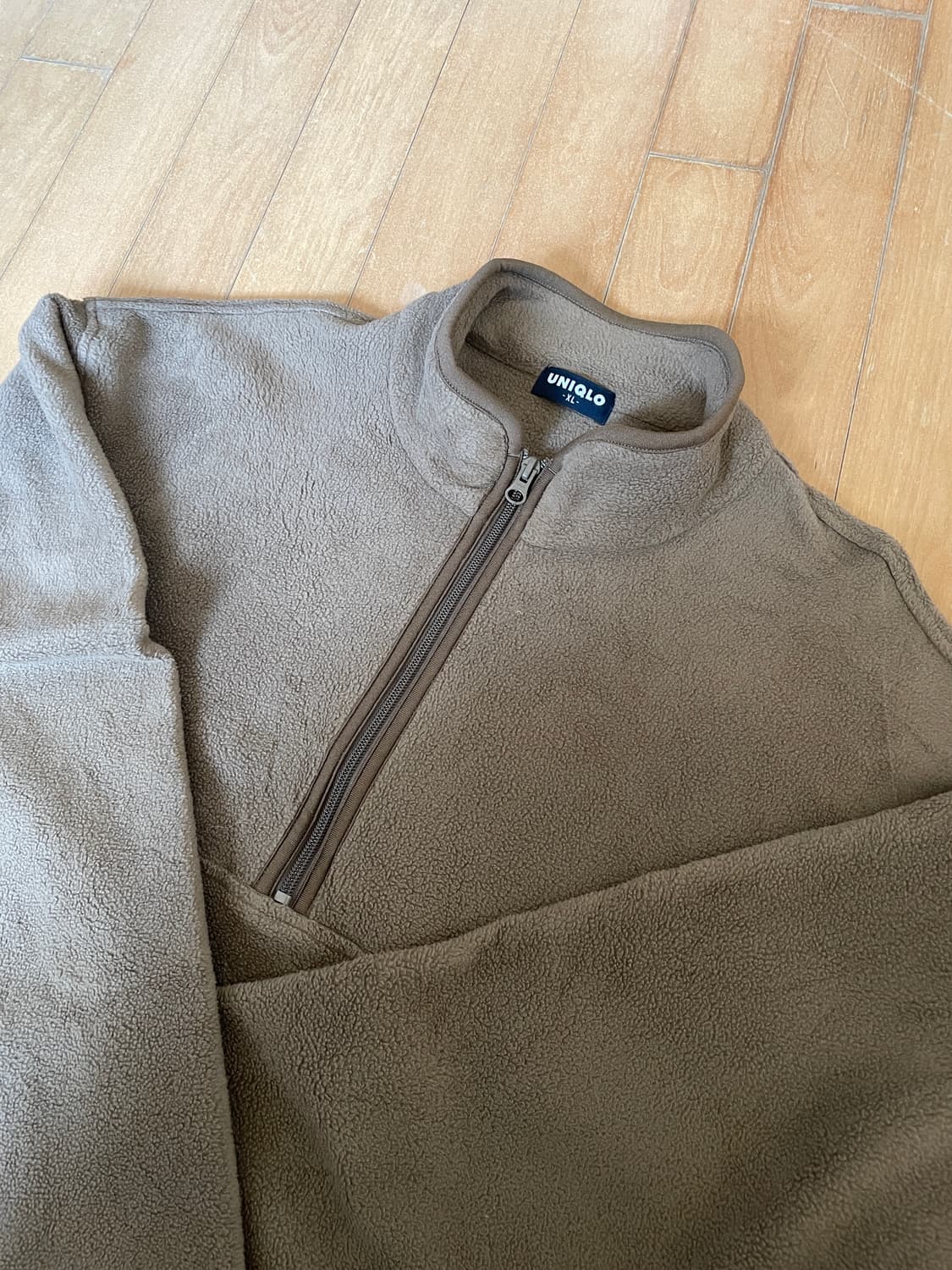 일본판 빈티지 유니클로 반집업 후리스 상품이미지3