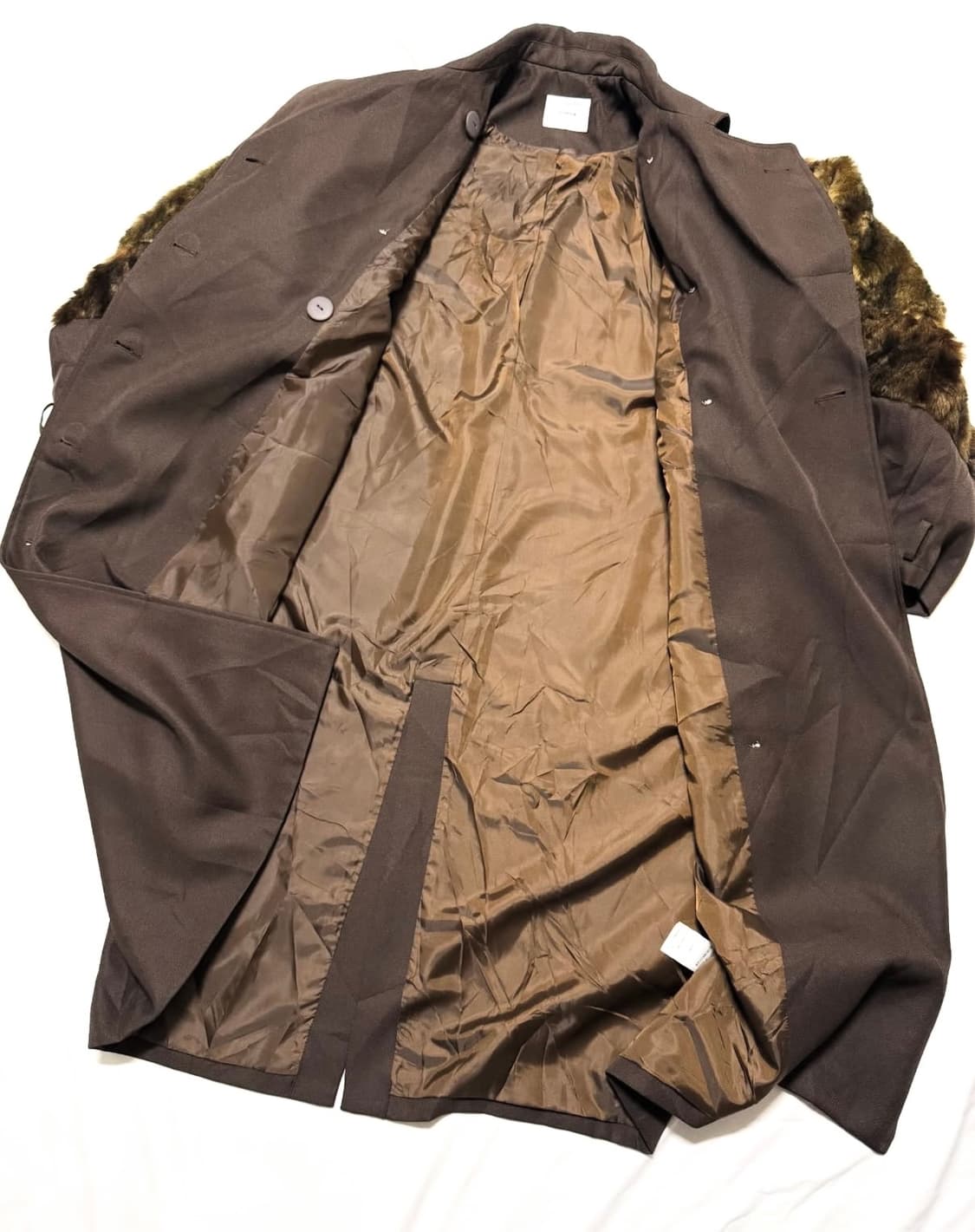 Murua - 퍼 믹스드 트렌치 코트 상품이미지6