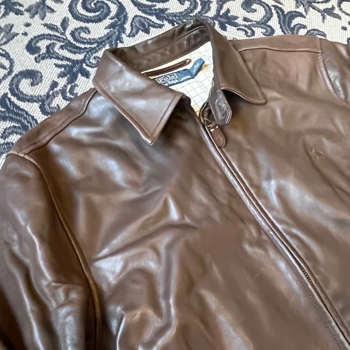 XL 폴로 램스킨 레더 자켓/W2192 상품이미지3