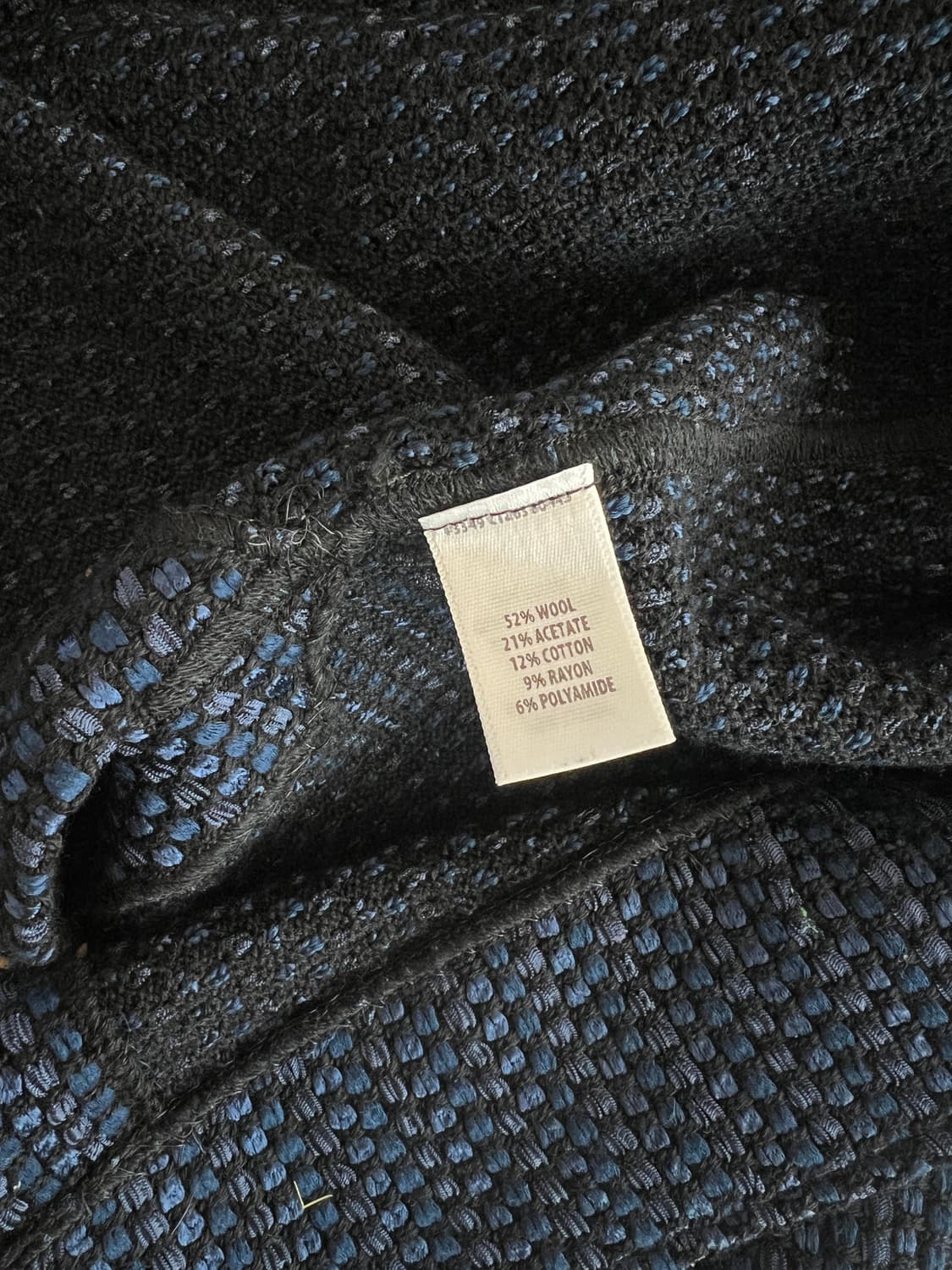 St. John Navy Tweed Long Cardigan / Coat 상품이미지4