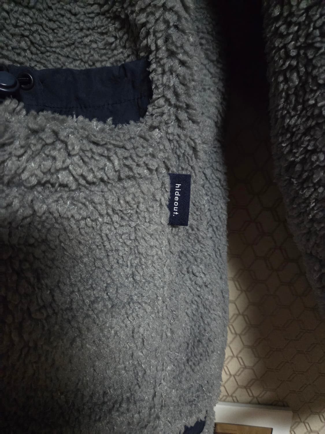 하이드아웃 남성 뽀글이 집업 M  상품이미지3