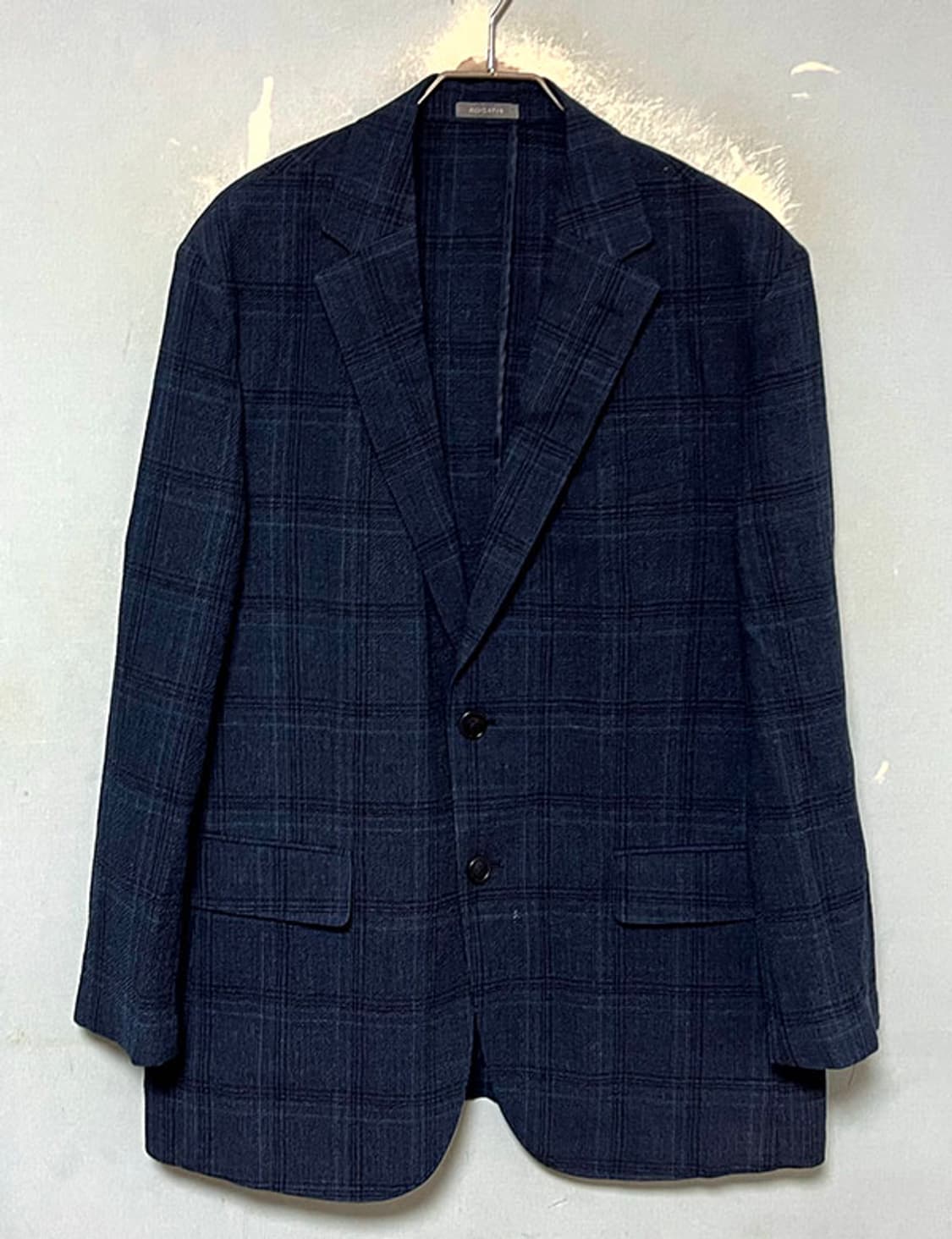 ROGATIS 로가디스 남자 여름자켓 마 캐주얼 체크 투버튼 L 100 상품이미지1