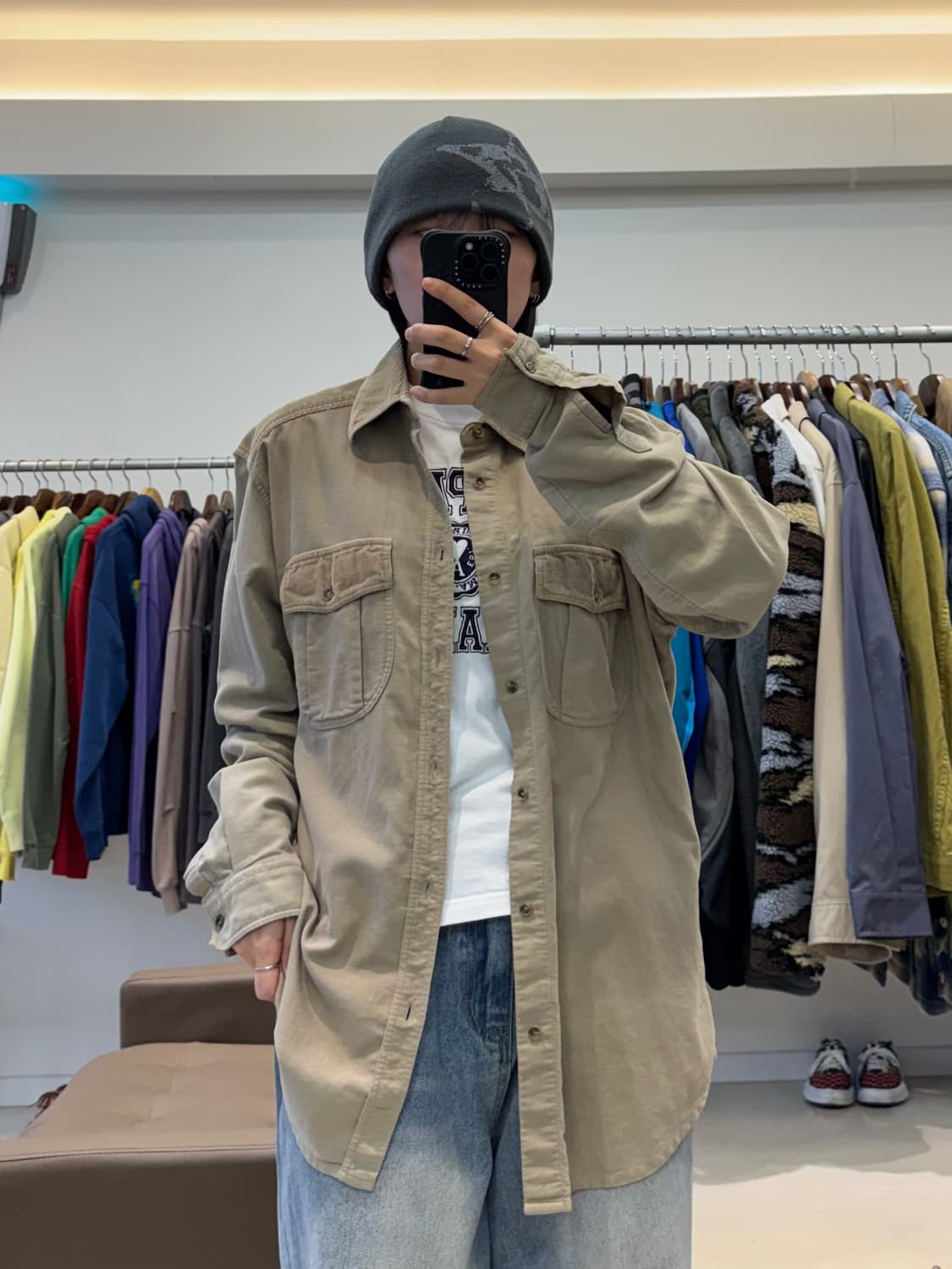 00s 돌체앤가바나 듀얼포켓 코듀로이 패치 셔츠 상품이미지9