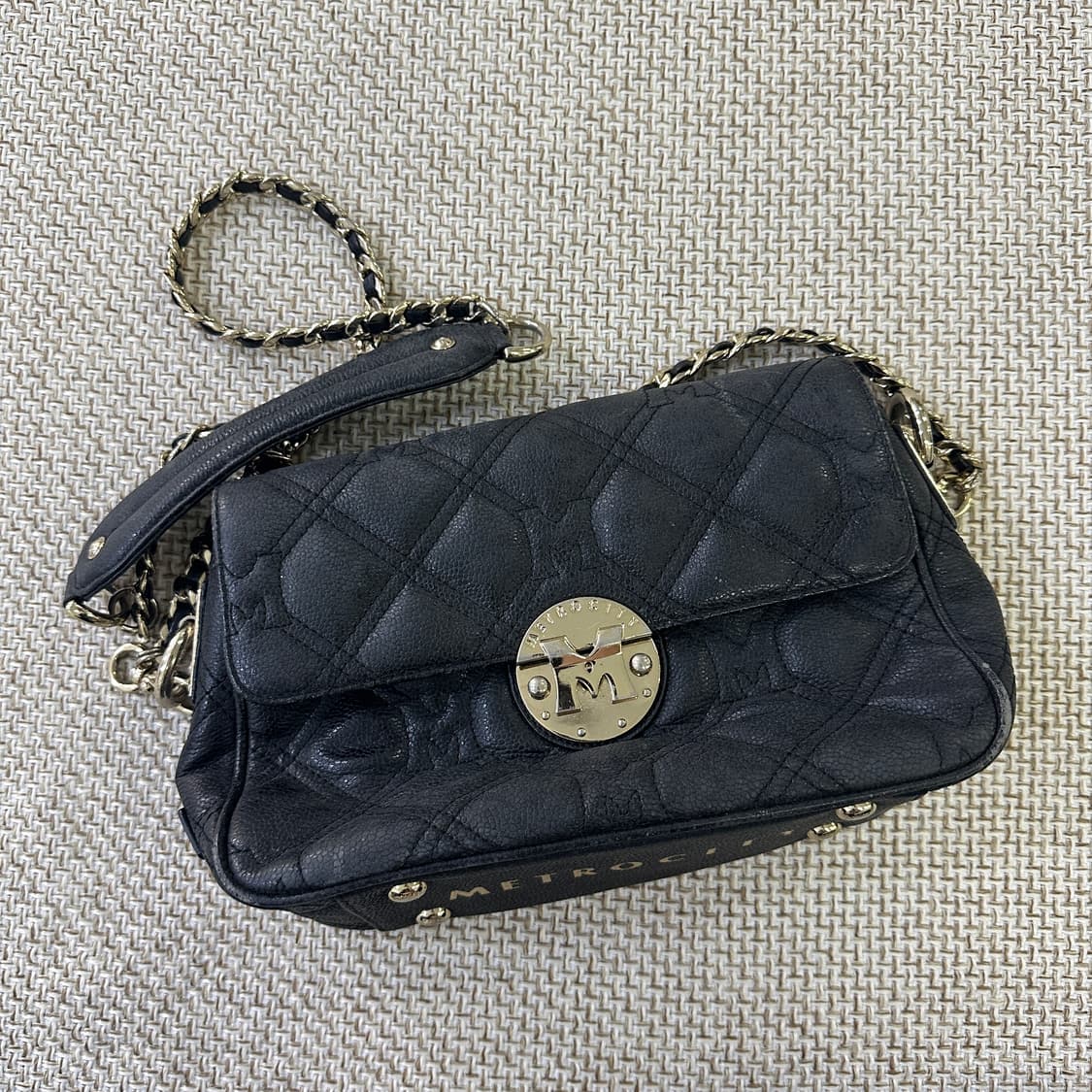 실측확인 메트로시티 체인 크로스백 0406D 상품이미지1