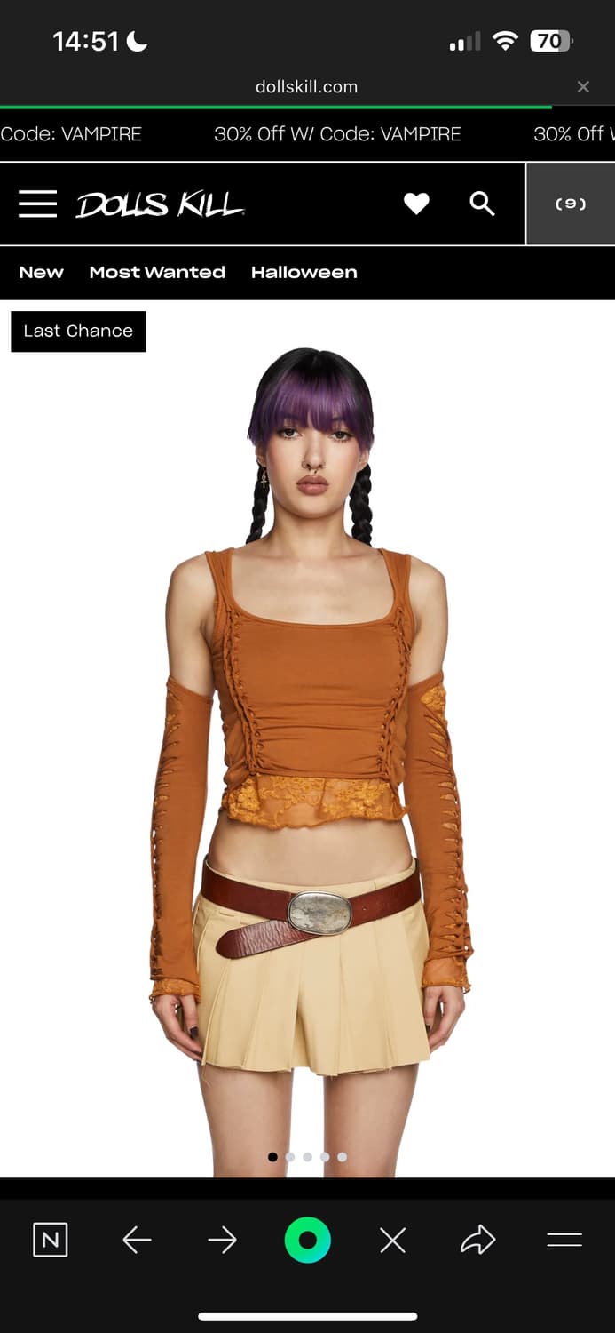 Alternative Spells Top And Gloves Set 상품이미지1