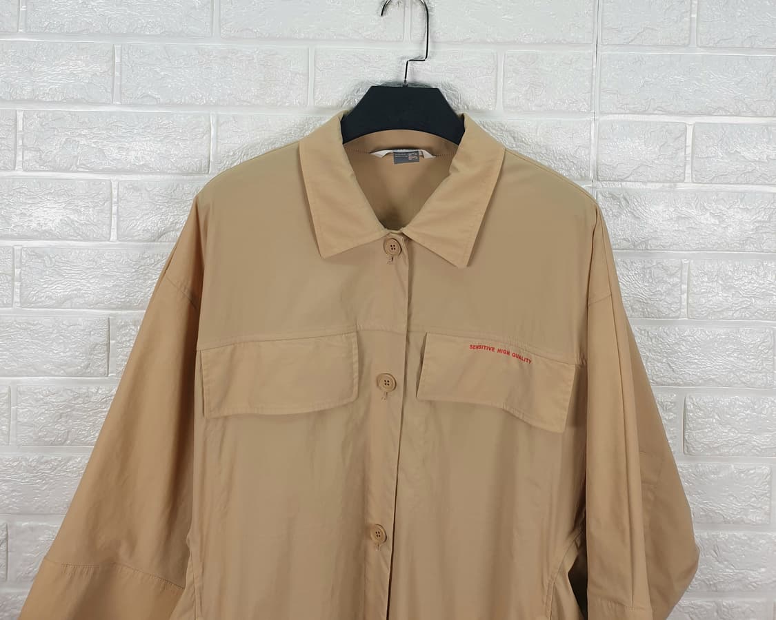 [55-66]쥬시쥬디 롱 셔츠형 원피스 겸 자켓 상품이미지4