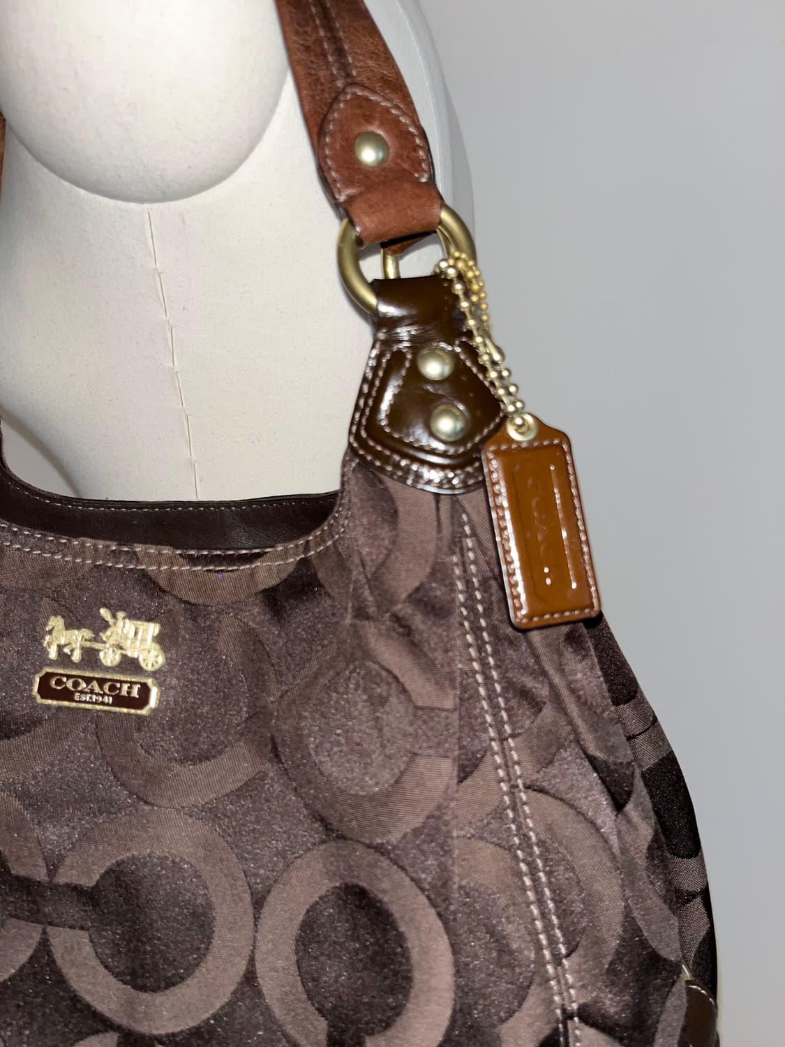 📦90ss Coach Brown shoulder bag 상품이미지5