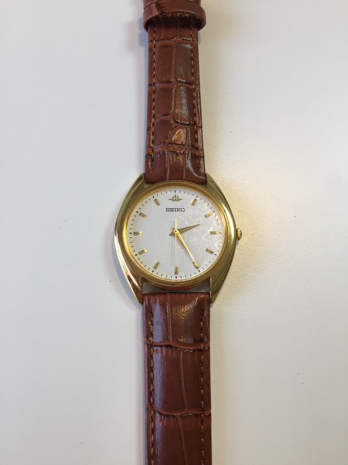 80s seiko gold snow flake dial quartz 상품이미지8