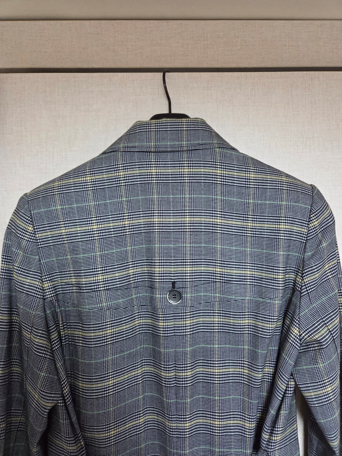 올리비아로렌 체크 더블 춘추동 코트 95 상품이미지6