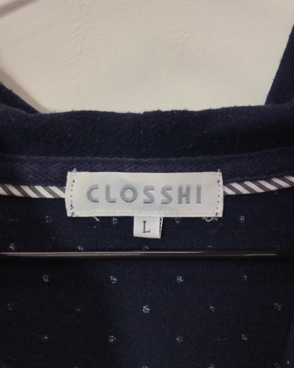 Jpn Navy Dotted Zip Up Hoodies 상품이미지4