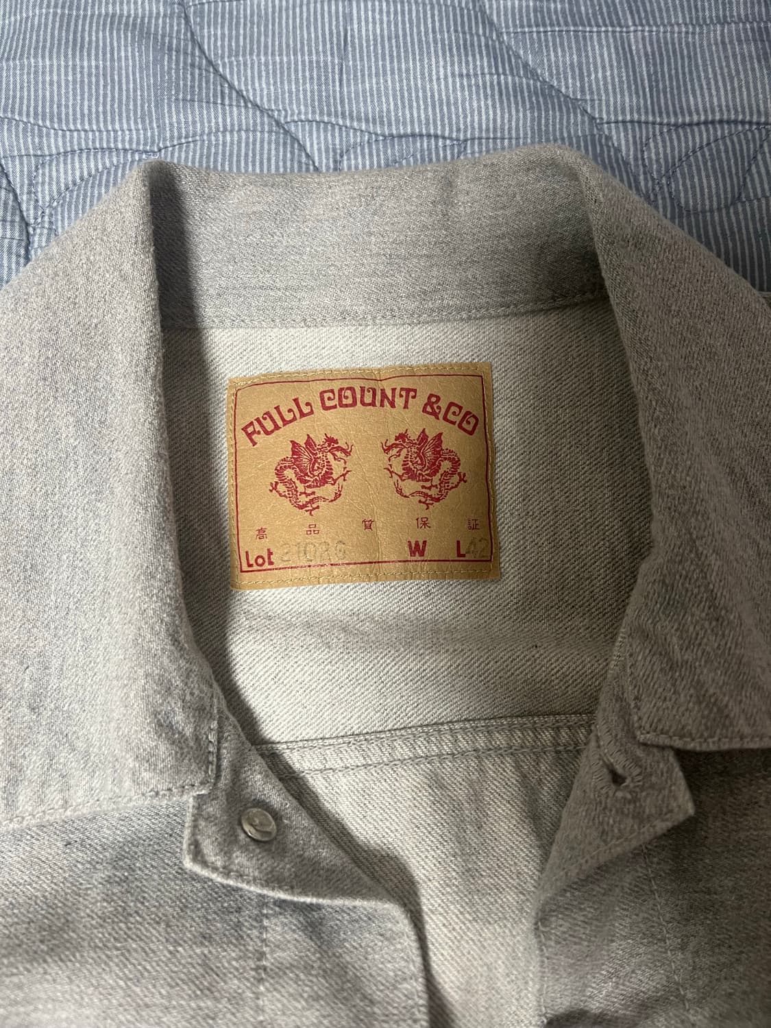 풀카운트 데님 2102 그레이 자켓 상품이미지3