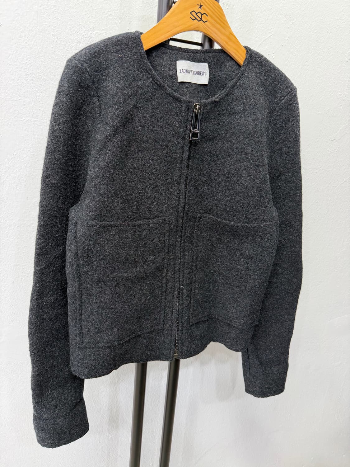 정품) 쟈딕앤볼테르 울 집업 자켓 S 상품이미지2