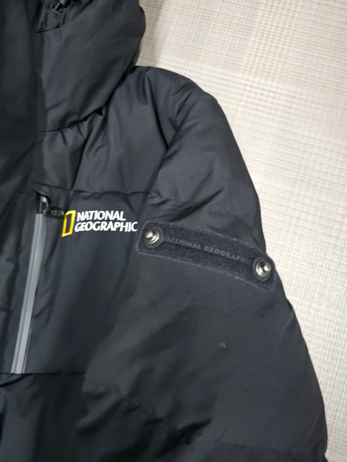 내셔널지오그래픽 블랙 구스다운 롱패딩 상품이미지6