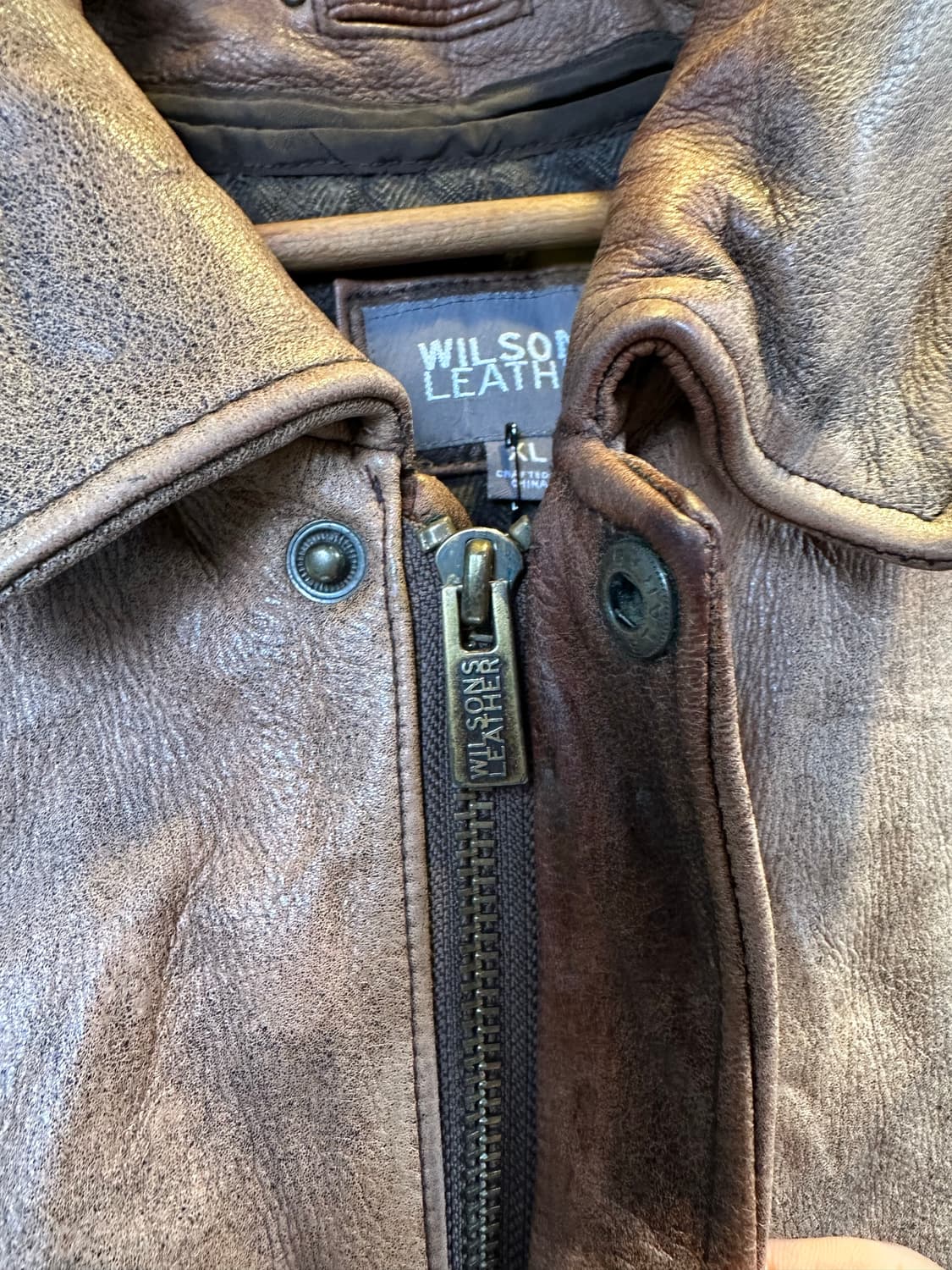 Wilsons Leather 헤비 리얼 레거 A-2 플라이트자켓 상품이미지5