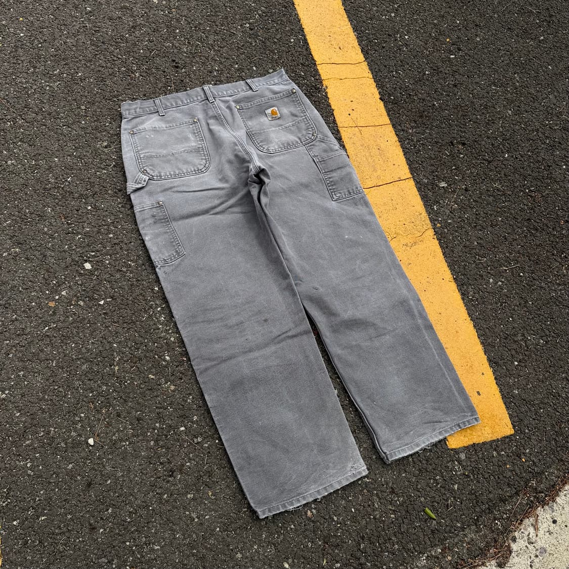 OG 칼하트 B01 GVL 더블니 카펜터 팬츠 상품이미지8