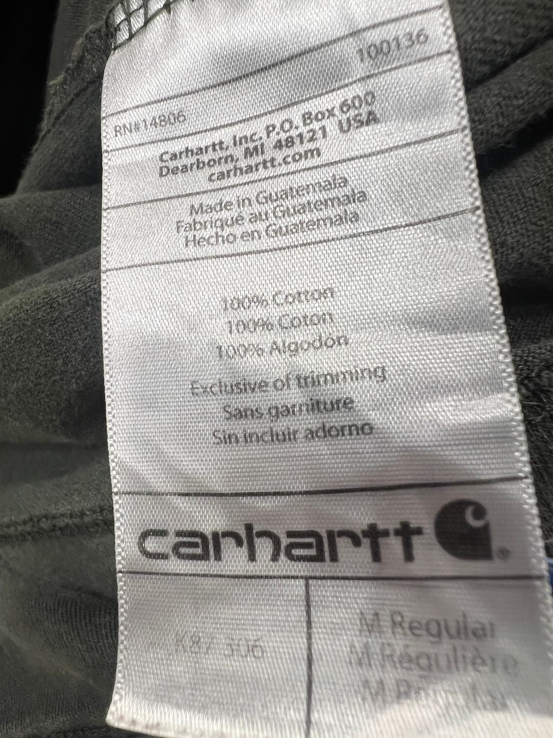 칼하트 반팔티셔츠 K8/306 상품이미지5