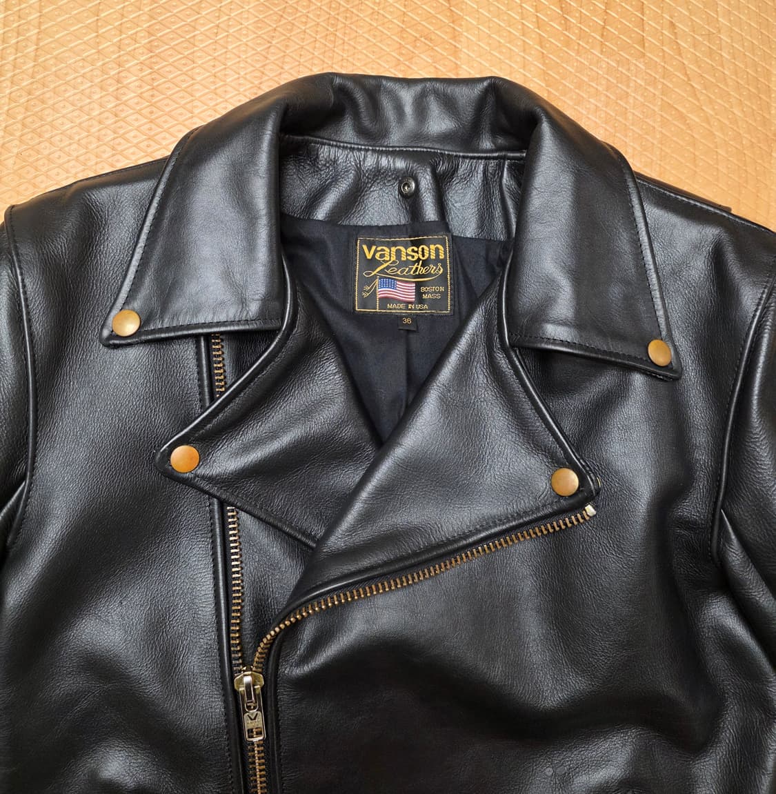 Vanson c2 일본 별주 가죽자켓 (36) 상품이미지3