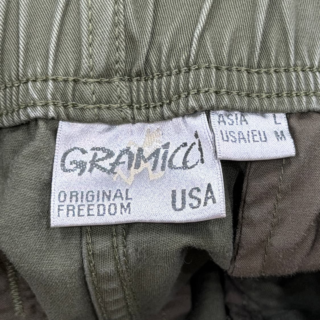 그라미치 팬츠 바지 카키 L 상품이미지3