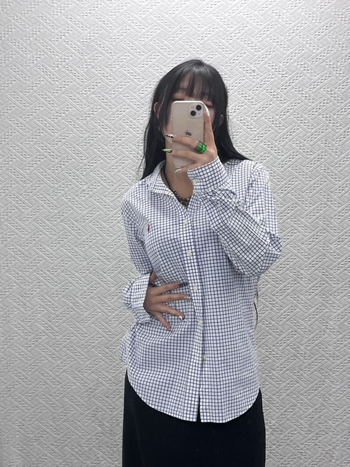 폴로 랄프로렌 컨트리 체크패널 빈티지 오버핏 셔츠 M C08664 상품이미지1