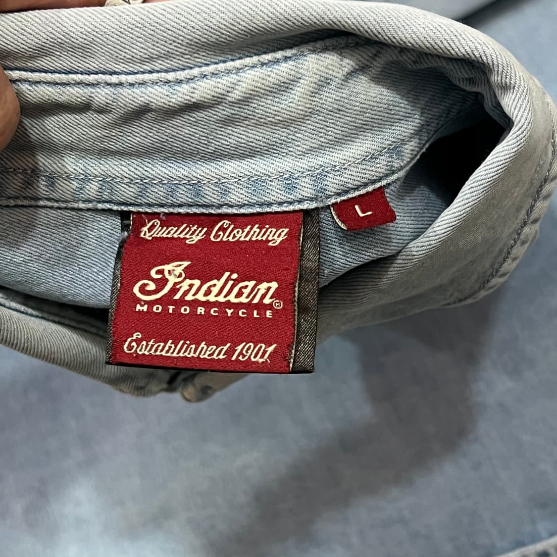  인디언 모터사이클 데님 셔츠 y14727 상품이미지6