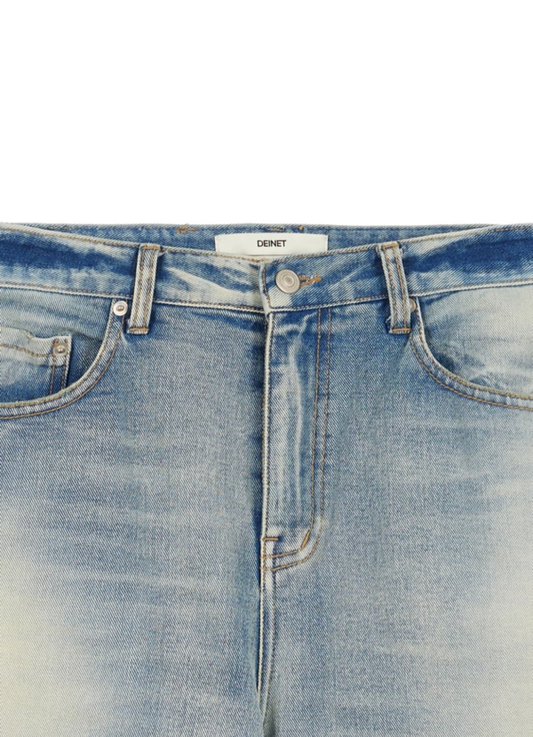 다이닛 faded straight denim in light blue S 상품이미지5