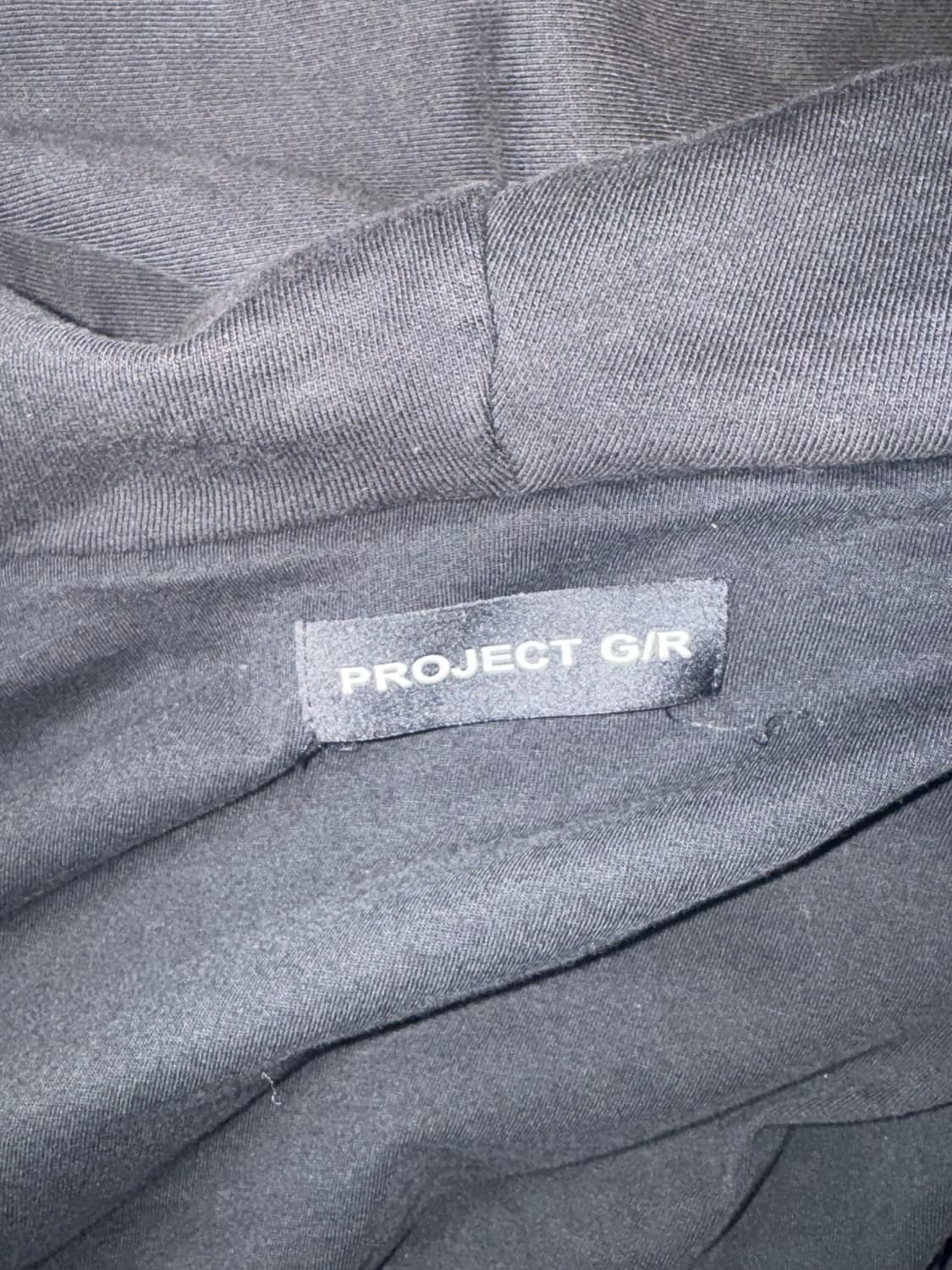 프로젝트 G/R 디스트레스 레이어 집 후드 페이디드 블랙 2 상품이미지5