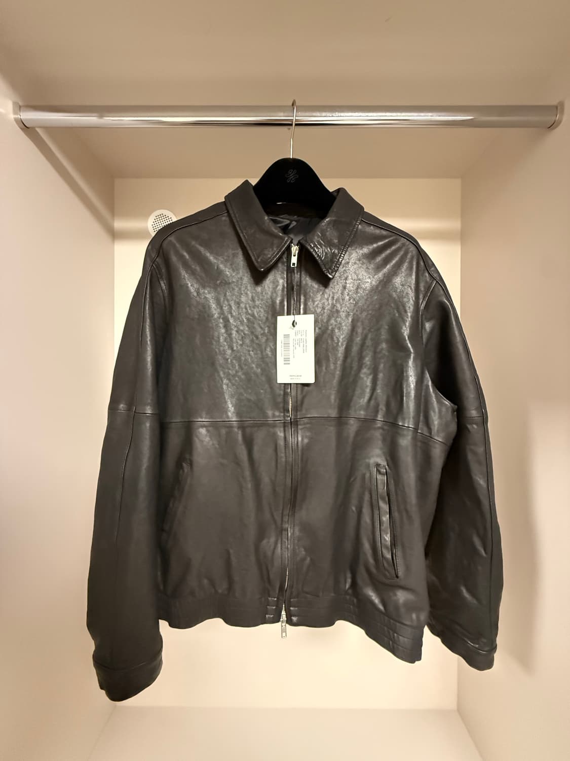 [S] 유스 워시드 레더 블루종 상품이미지2