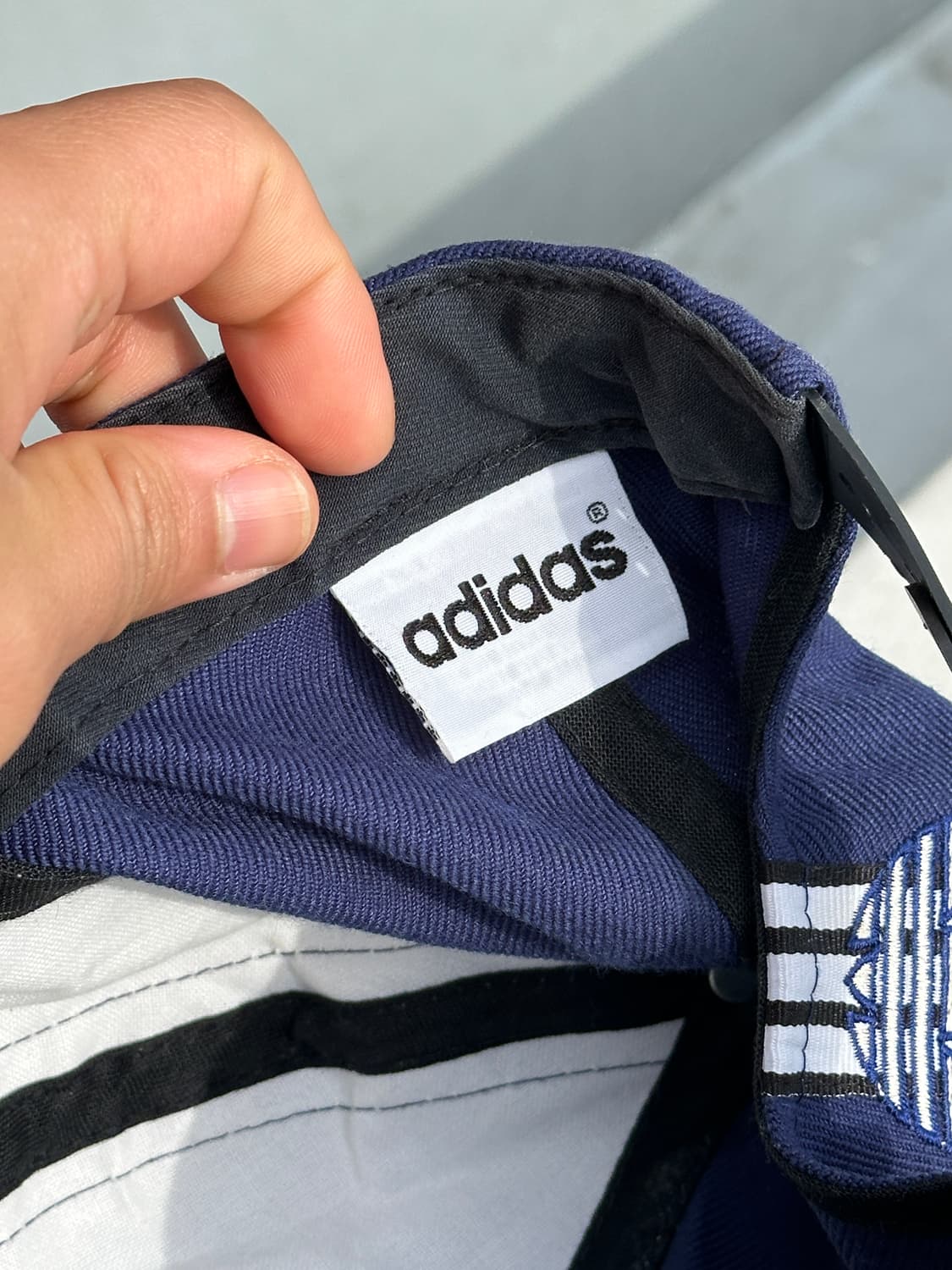 [M-L] 90s 아디다스 로고 삼선 빈티지 볼캡 모자 상품이미지7