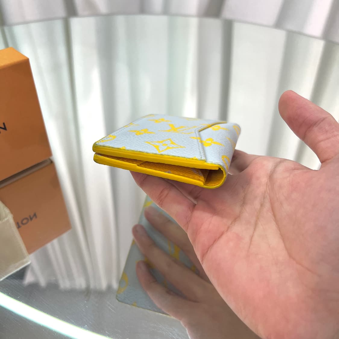 루이비통 모노그램 오거나이저 그레이 옐로우 상품이미지3