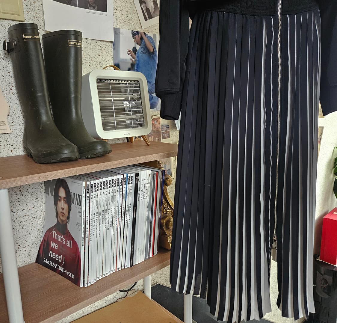 칼라커펠트 투웨이 집업 블루종 원피스 55 상품이미지3