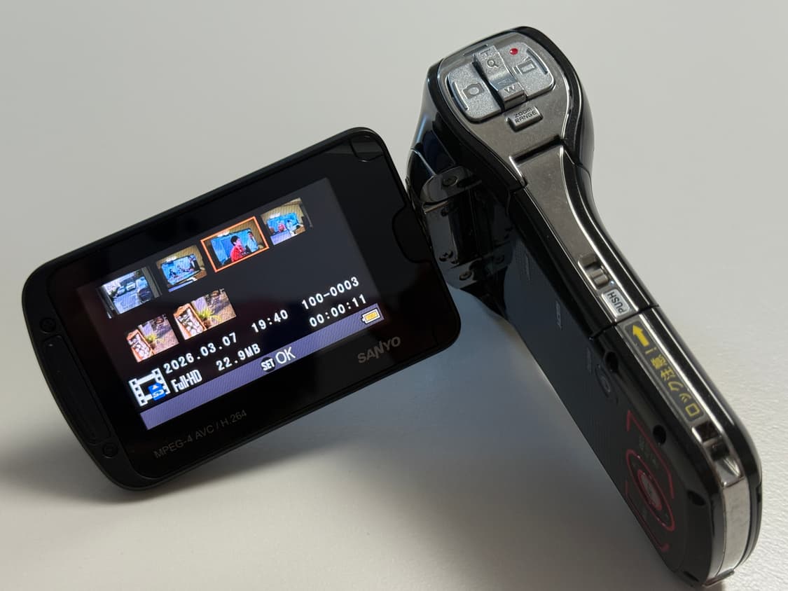 산요 작티 Sanyo Xacti DMX-CA100 빈티지 디카 캠코더 상품이미지7