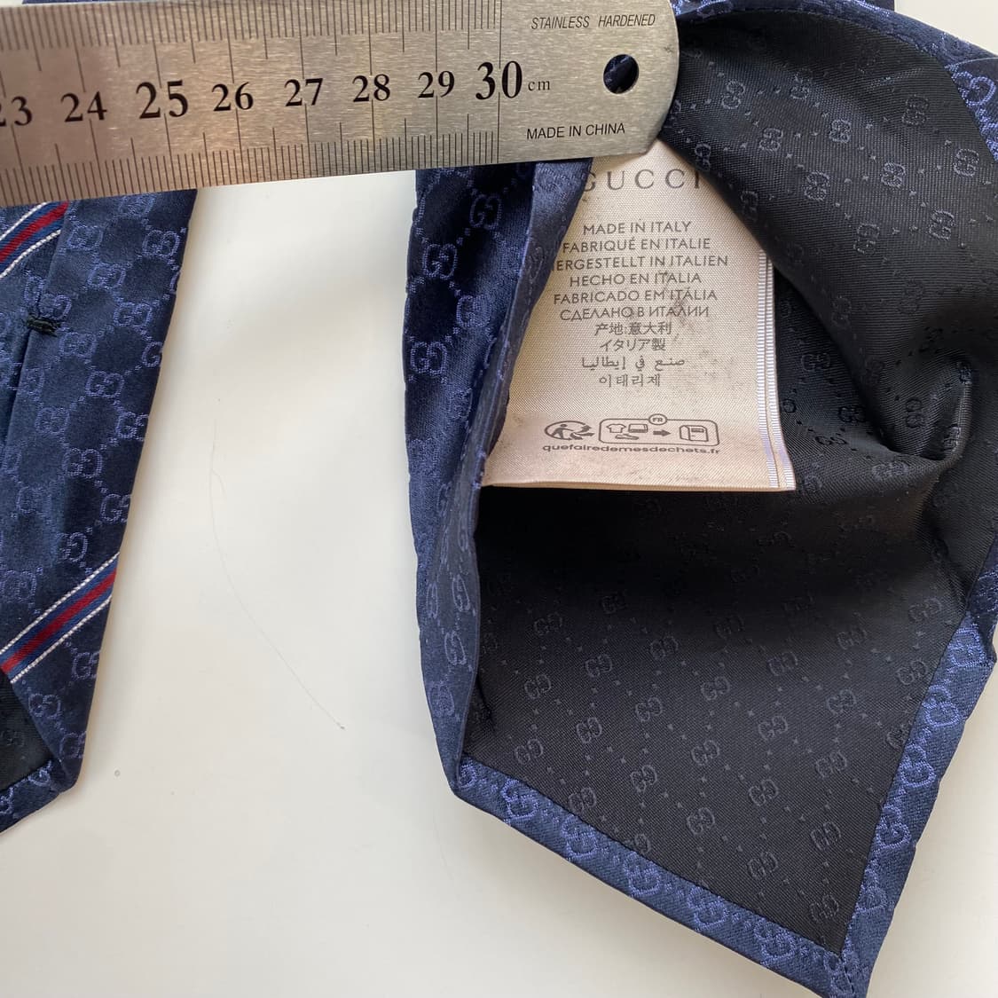 신형 구찌(GUCCI) 명품 정품 모노그램 넥타이 상품이미지8