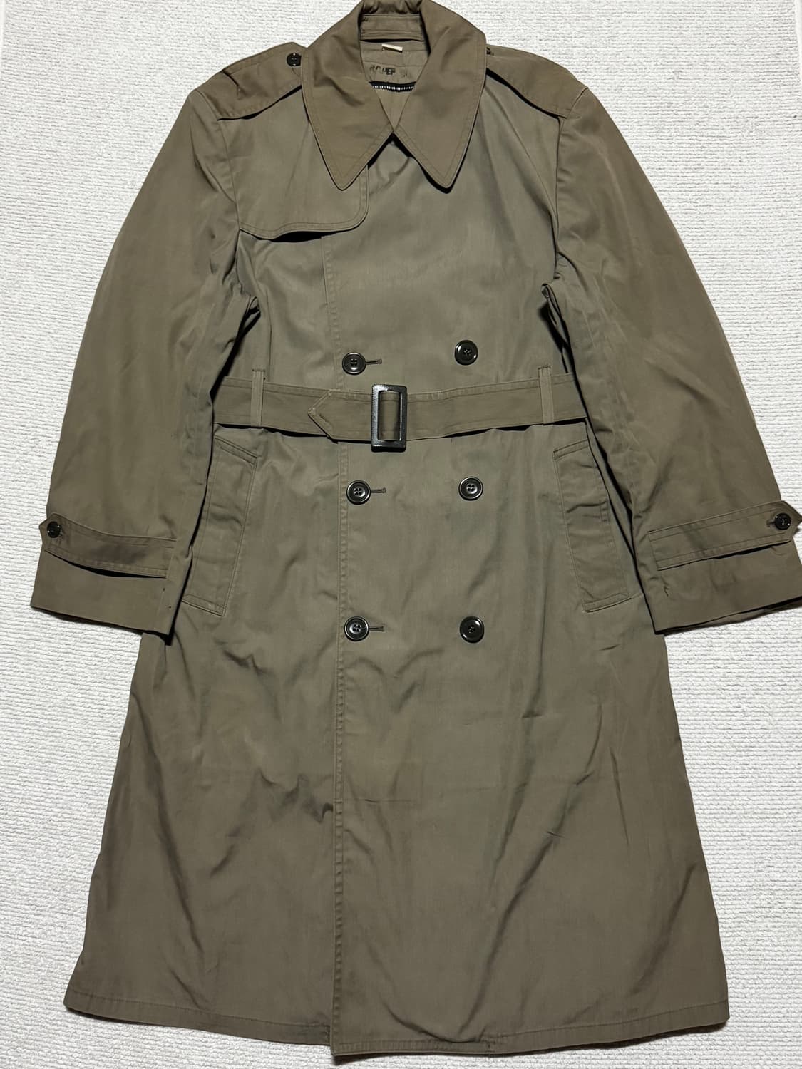 80s USA 밀리터리 올웨더 트렌치코트 L 상품이미지2