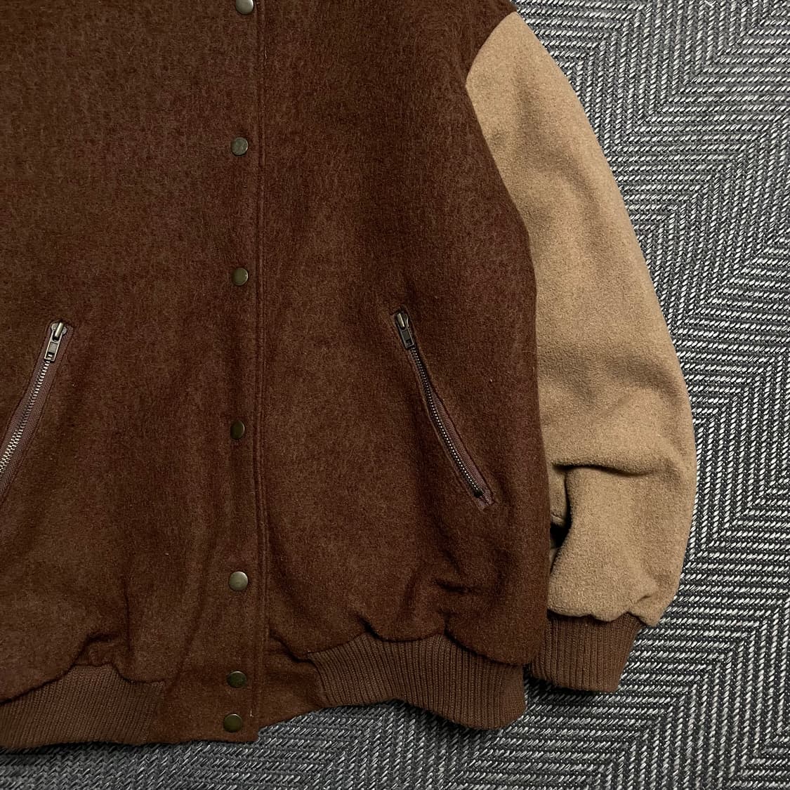 BIRKIN 빈티지 스타디움 모직 바시티 자켓y 5075 상품이미지3