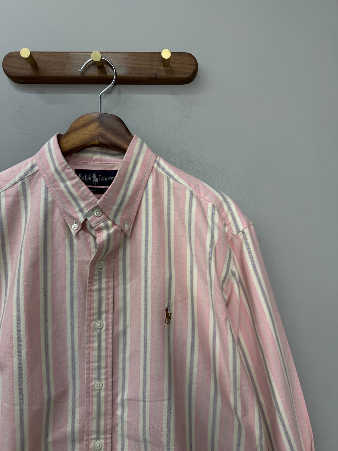 폴로 랄프로렌 핑크 스트라이프 셔츠 H1423 상품이미지3