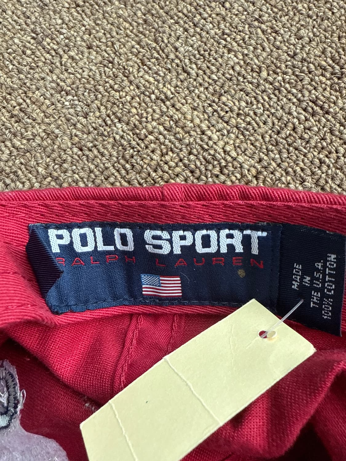 데드스탁 90s 폴로 스포츠 성조기 캡 Made in usa 상품이미지4