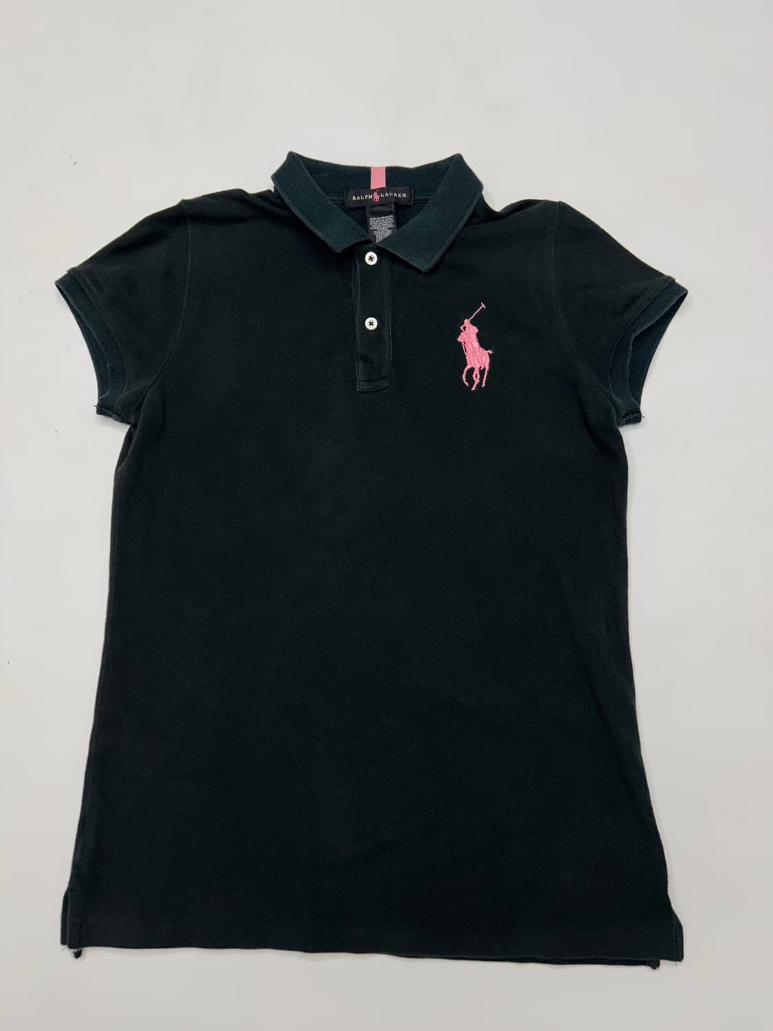 폴로 우먼 빅포니 블랙 딱붙 카라티 상품이미지2