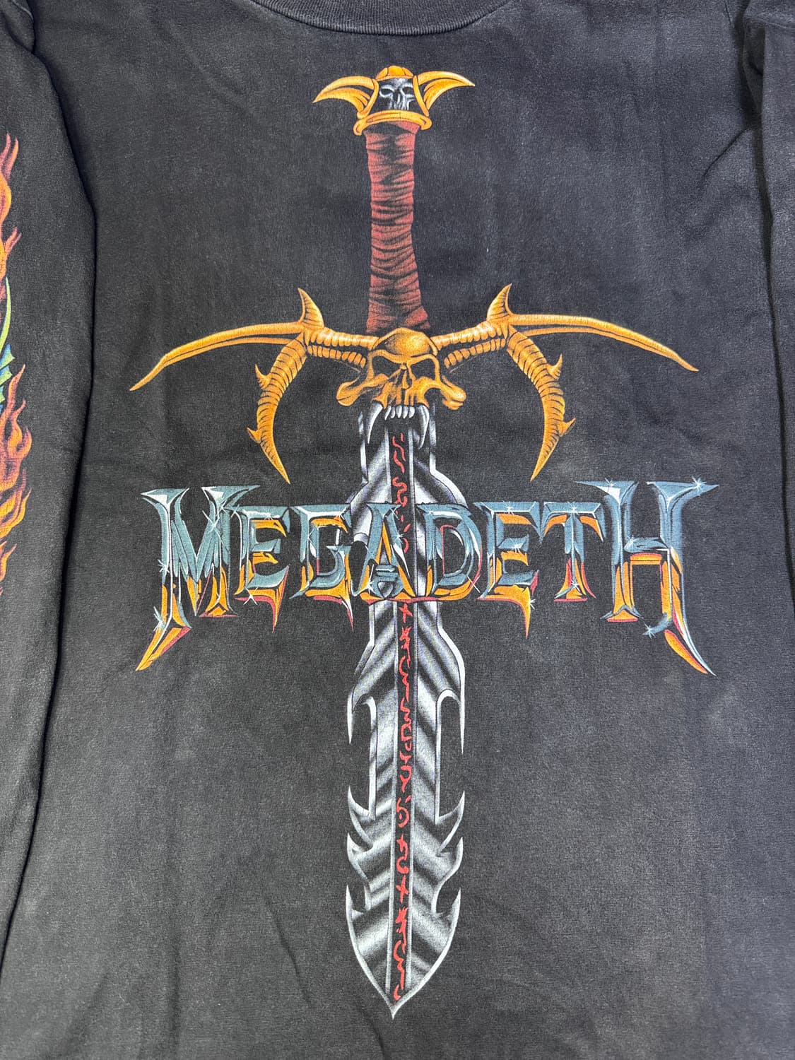 빈티지 00s 메가데스 MEGADETH 부틀렉 롱슬리브 L 상품이미지4
