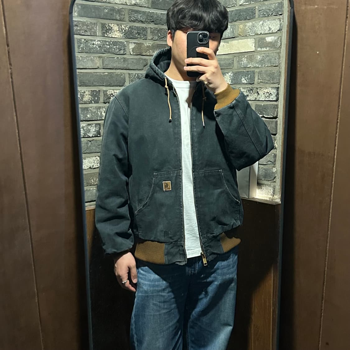 L) 칼하트 워크 웨어 액티브 자켓 페이딩 차콜 상품이미지10