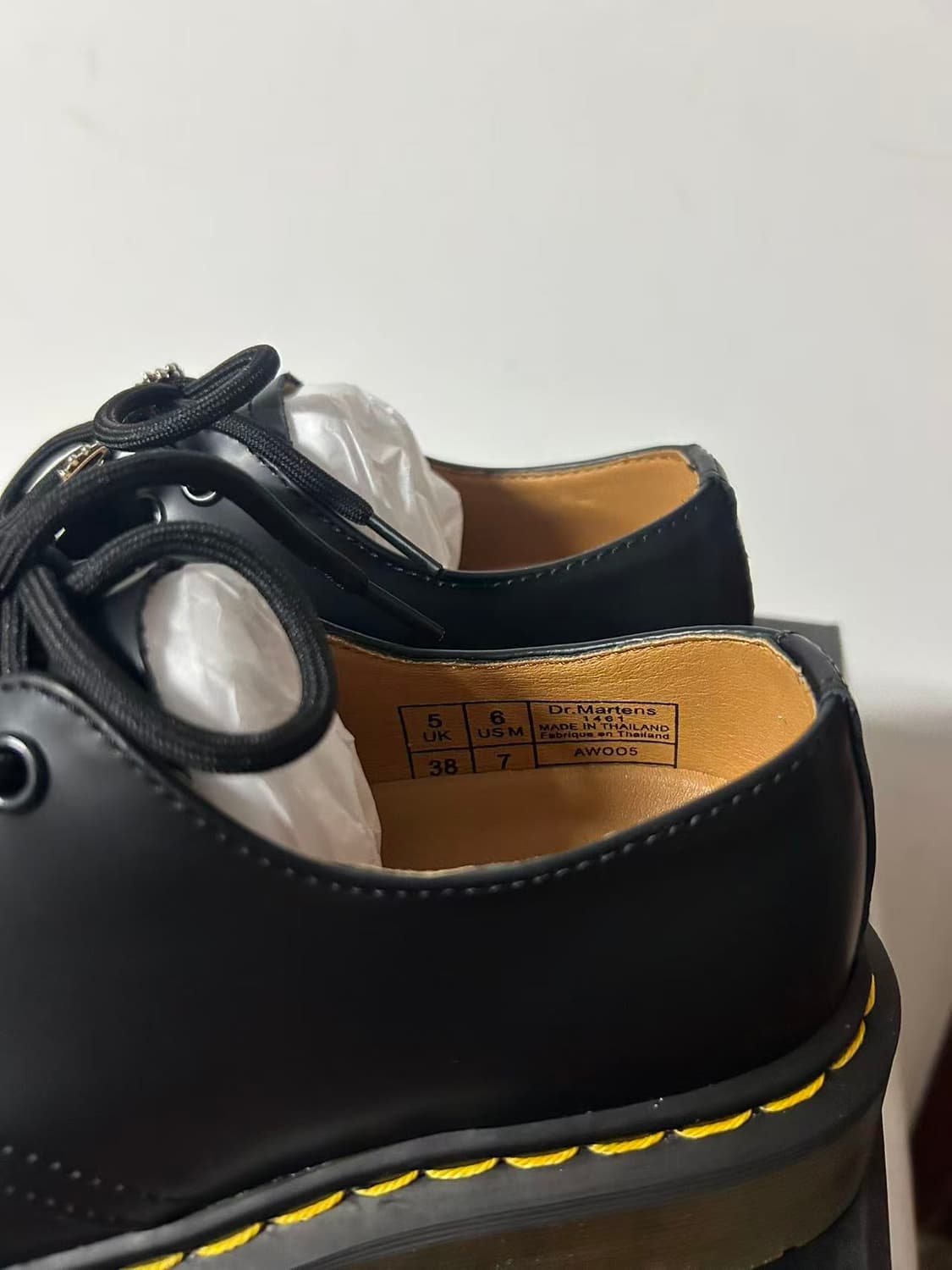 닥터마틴 1461 스무스 옥스포드 슈즈 블랙 240mm 상품이미지6
