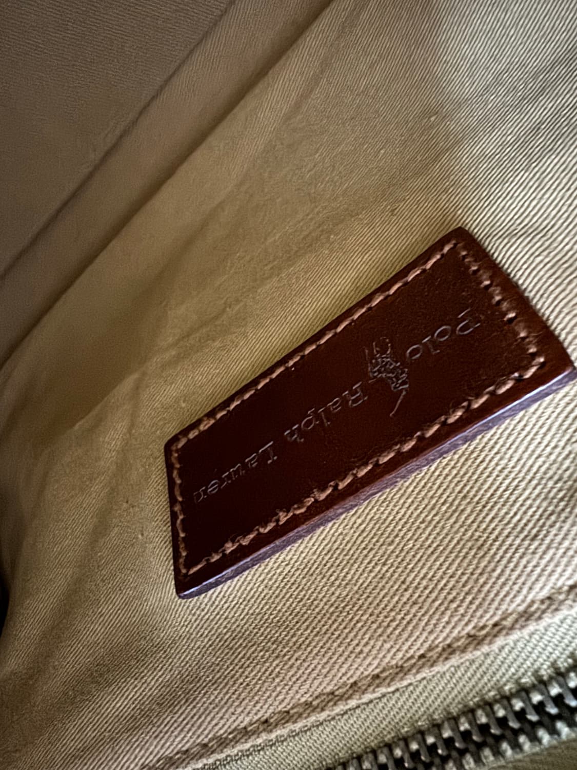 폴로 랄프로렌 체크 토트백 상품이미지7