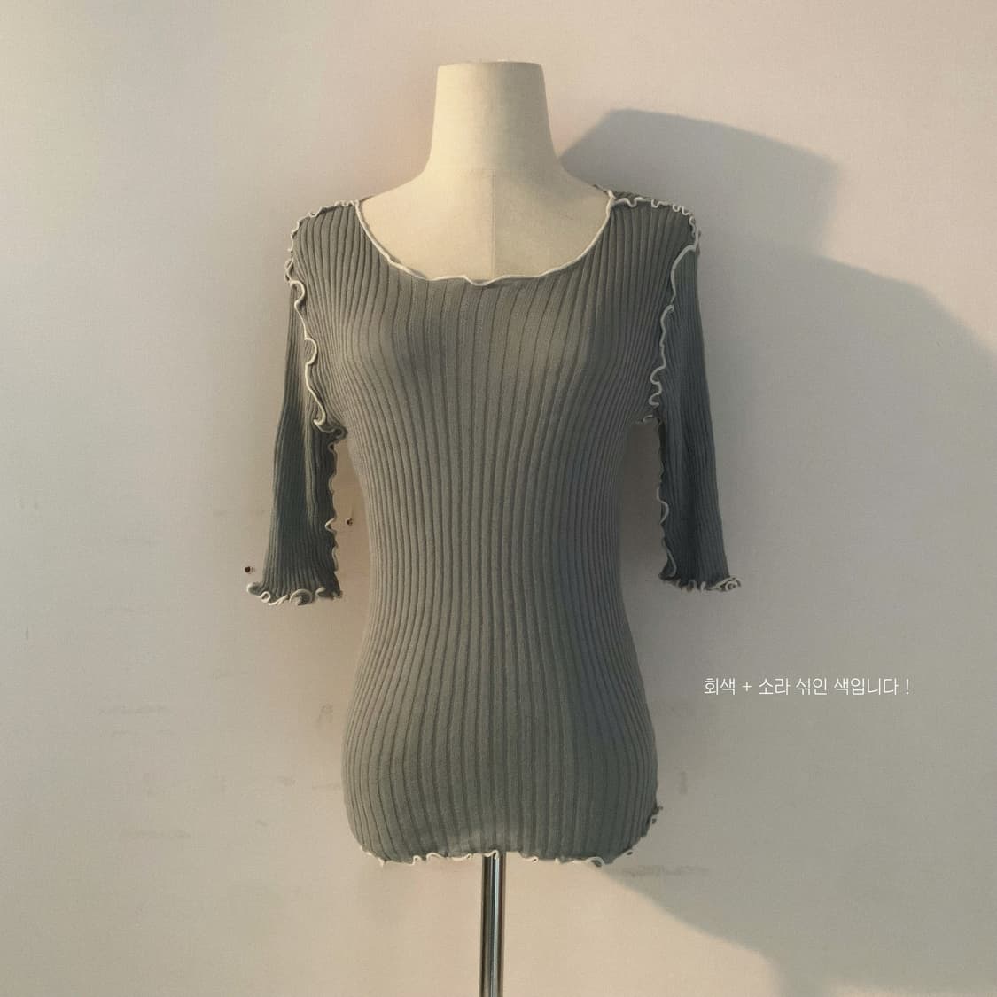 빈티지 반팔 딱붙 반팔 일본빈티지 히피페어리 히피그런지 모리룩 하구미 상품이미지1