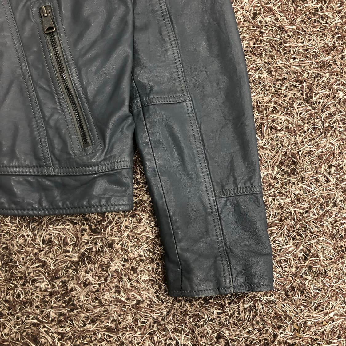 캘빈클라인 양가죽 바이커 레더 가죽 라이더 자켓 상품이미지3