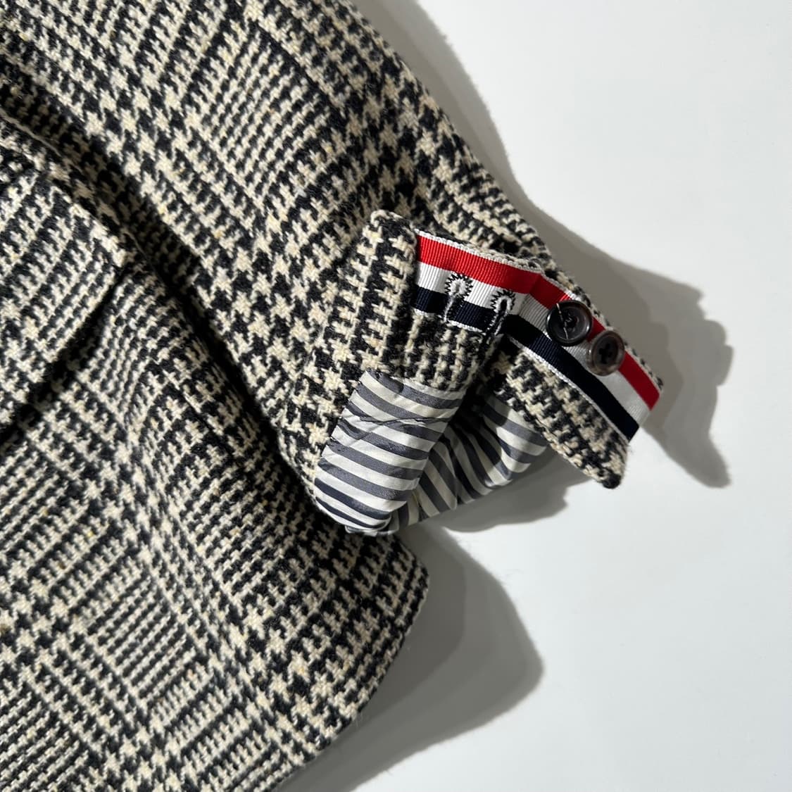 톰브라운 울 글렌체크 싱글 3B 블레이저 자켓 상품이미지5