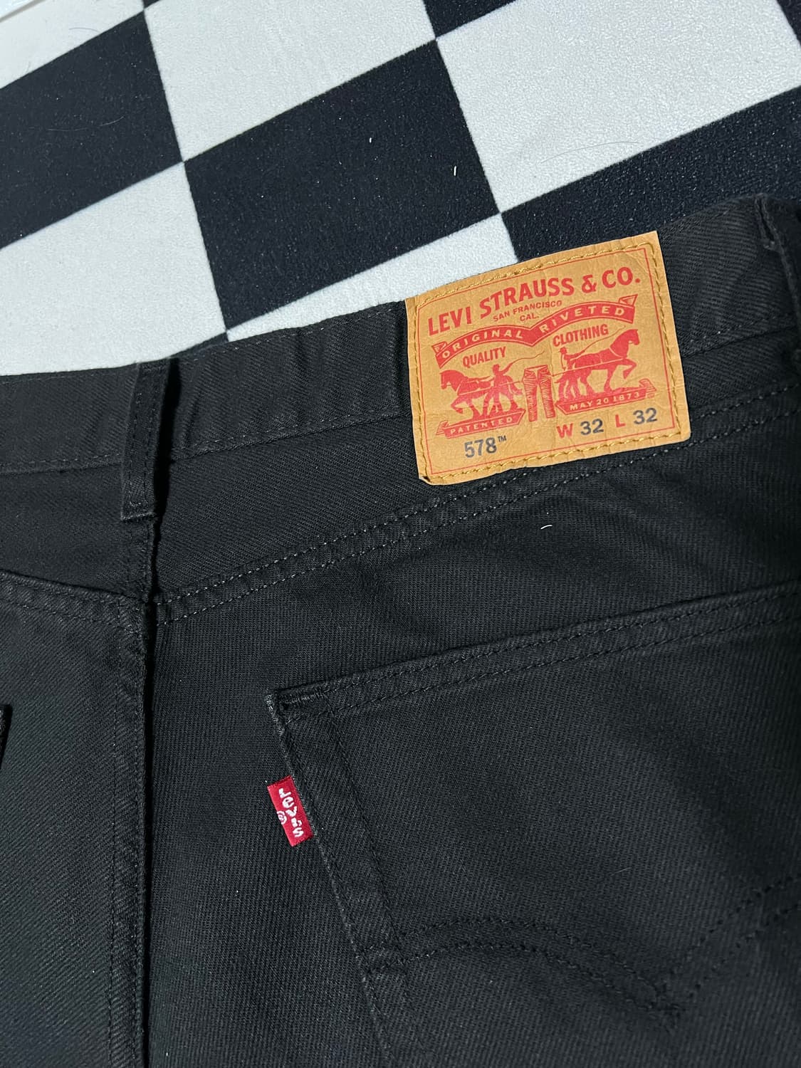 [32] 리바이스 578 배기 블랙 데니 팬츠 상품이미지4