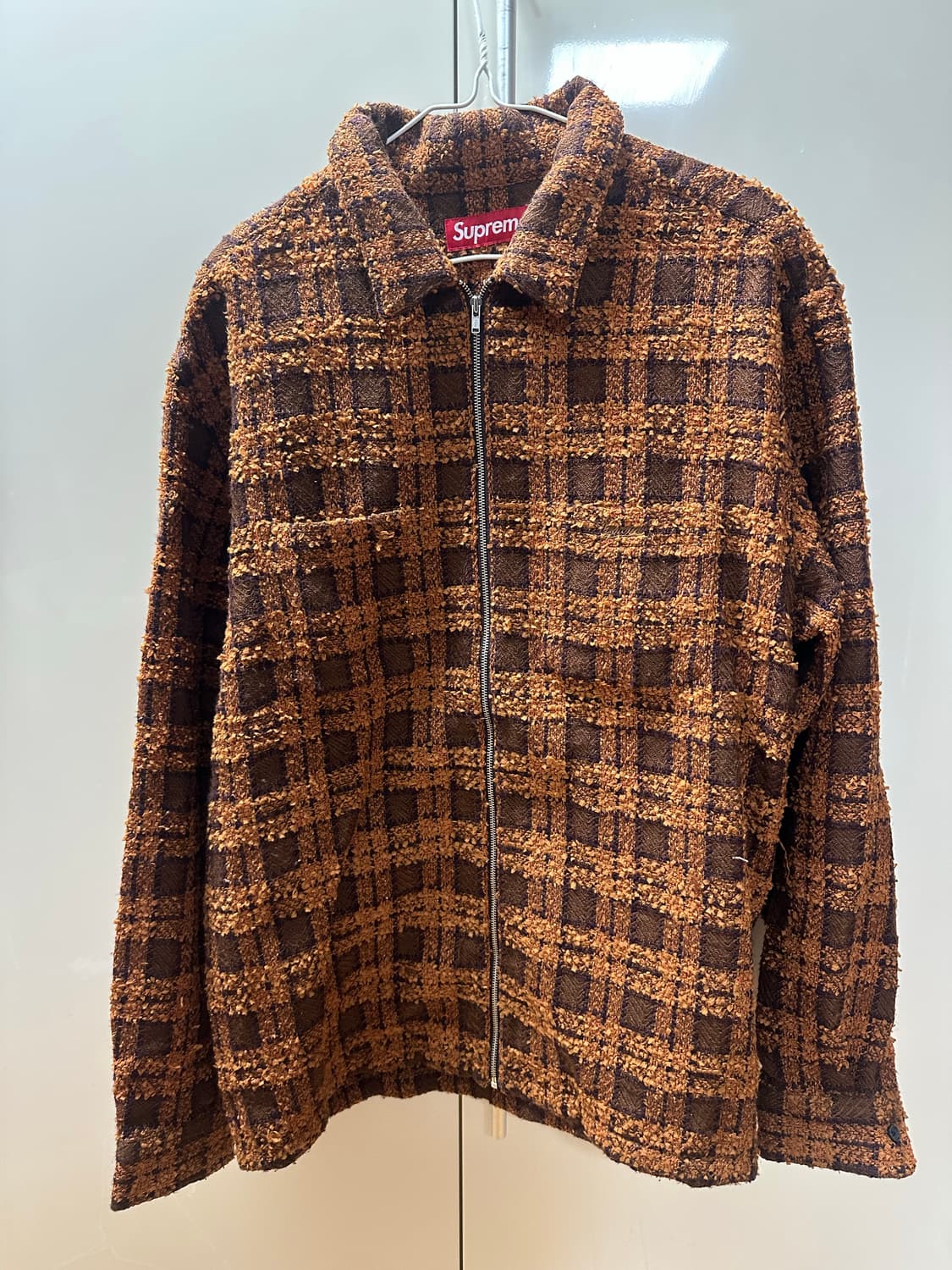 슈프림 부클 집업 셔츠 러스트 L사이즈 상품이미지2